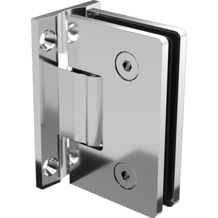 Zurich 6mm Wall to Glass Hinge - Chrome Plated Finish & Matt Black