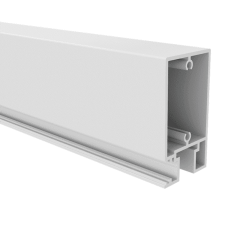 QuickScreen Gate Extrusion - Horizontal Gate Rail 65mm x 50mm - 4800mm Long