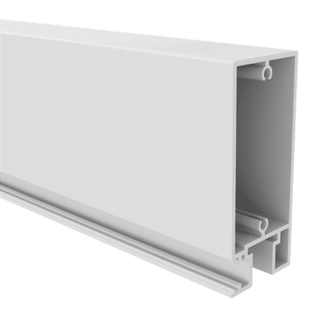 QuickScreen Gate Extrusion - Horizontal Gate Rail 90mm x 50mm - 4800mm Long