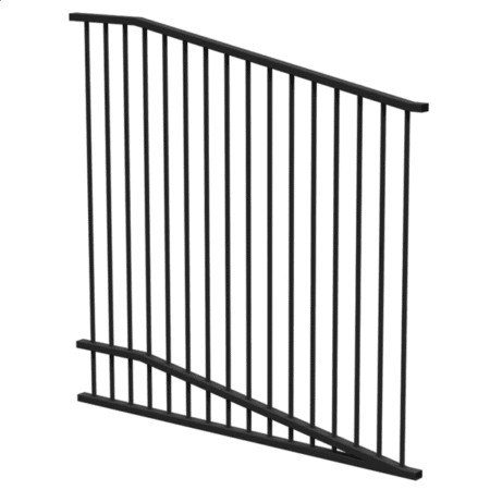 Raked Flat Top Pool Panel - 1400mm H x 1450mm W